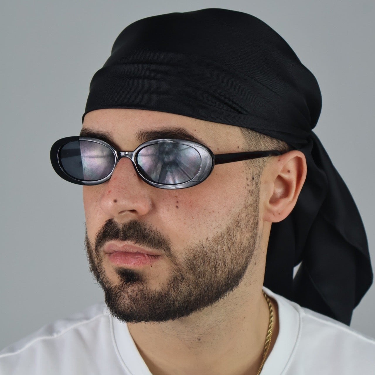 Nero Valenti Print Silk Scarf